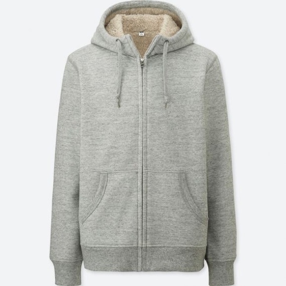 Uniqlo Tops - UNIQLO pile lined zip up hoodie